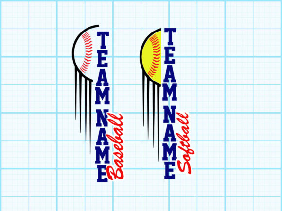 Baseball Softball SVG Graphics for T-Shirt Designs