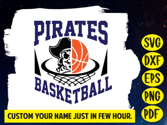 Basketball Pirates SVG: Graphics & T-Shirt Designs