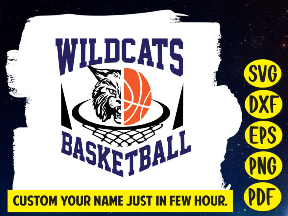Basketball,Wildcats Svg: Graphics & T-Shirt Designs