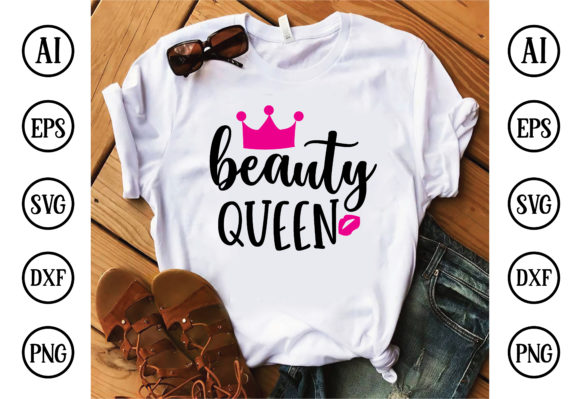 Beauty Queen Graphics for T-Shirt Designs
