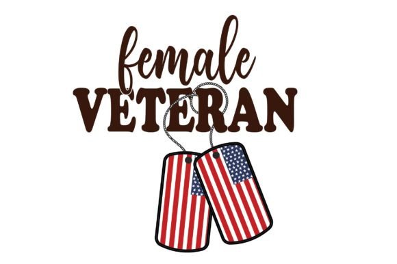 Female Veteran T-Shirt Design Graphics
