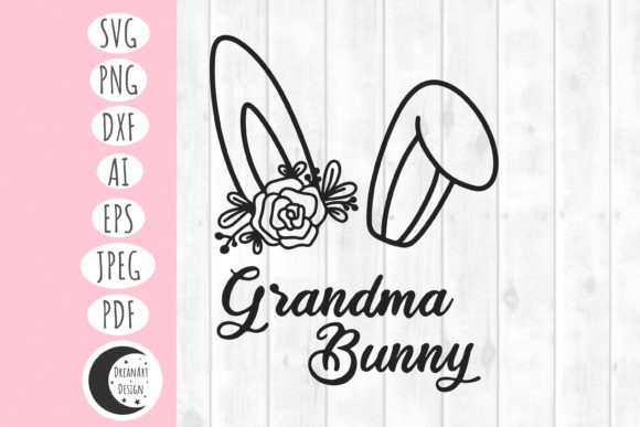 Grandma Bunny Easter SVG: Friendly Illustrations & Graphics