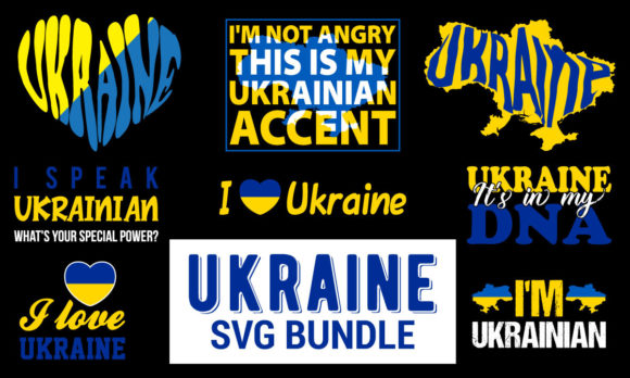 Ukraine SVG Crafts Bundle: Graphics for Real Handmade Projects