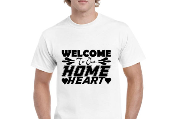 Welcome to Our Home Heart SVG: Graphics & T-Shirt Designs